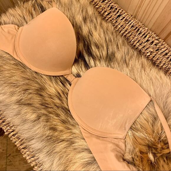 Victoria’s Secret Padded Plunge Bra in Nude Size 32B - Picture 10 of 13
